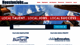 What Houstonjobs.com website looked like in 2016 (8 years ago)