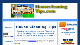What Housecleaning-tips.com website looked like in 2016 (9 years ago)