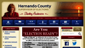 What Hernandovotes.com website looked like in 2016 (8 years ago)