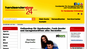 What Handsendershop24.de website looked like in 2016 (8 years ago)
