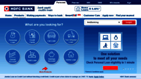 What Hdfcbank.com website looked like in 2016 (7 years ago)