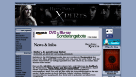 What Harrypotter-xperts.de website looked like in 2016 (8 years ago)