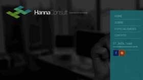 What Hannaconsult.com.br website looked like in 2016 (8 years ago)