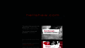What Hellshaw.com website looked like in 2016 (8 years ago)