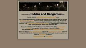 What Hidden-and-dangerous.net website looked like in 2016 (8 years ago)