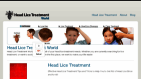 What Headlicetreatmentworld.com website looked like in 2016 (8 years ago)