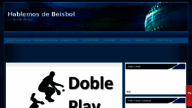 What Hablemosdebeisbol.com website looked like in 2016 (8 years ago)