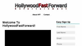 What Hollywoodfastforward.com website looked like in 2016 (8 years ago)