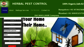 What Herbalpestcontrol.in website looked like in 2016 (7 years ago)