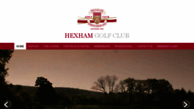What Hexhamgolf.co.uk website looked like in 2016 (8 years ago)