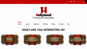 What Hollywoodscreenprinting.com website looked like in 2016 (8 years ago)