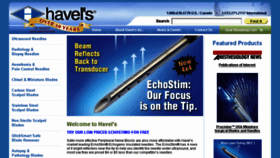 What Havels.com website looked like in 2016 (8 years ago)