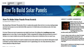 What Howtobuildsolarpanels.com website looked like in 2016 (8 years ago)