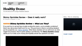 What Healthydome.com website looked like in 2016 (8 years ago)
