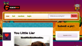 What Humordog.com website looked like in 2016 (8 years ago)