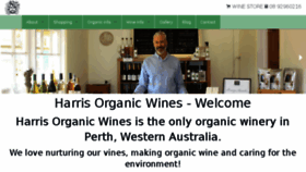 What Harrisorganicwine.com.au website looked like in 2016 (8 years ago)