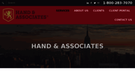 What Handandassociates.com website looked like in 2016 (7 years ago)