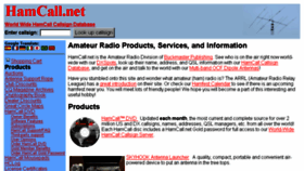 What Hamcall.net website looked like in 2016 (7 years ago)