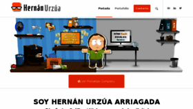 What Hernanurzua.com website looked like in 2016 (7 years ago)