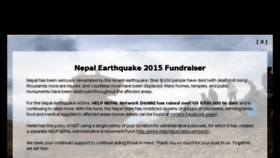 What Helpnepal.net website looked like in 2016 (8 years ago)