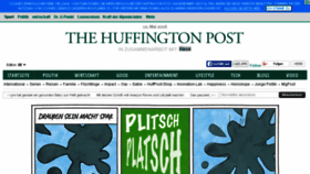 What Huffington-post.de website looked like in 2016 (7 years ago)