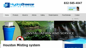 What Hydrobreeze.com website looked like in 2016 (8 years ago)