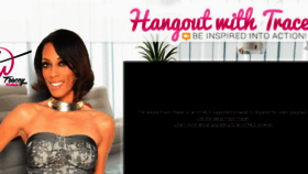 What Hangoutwithtracey.com website looked like in 2016 (7 years ago)