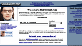 What Hotclinicaljobs.com website looked like in 2016 (7 years ago)
