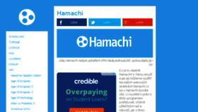 What Hamachi.cz website looked like in 2016 (8 years ago)