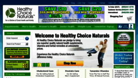What Healthychoicenaturals.com website looked like in 2016 (7 years ago)