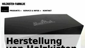 What Holzkistenfabrik.de website looked like in 2016 (7 years ago)