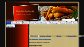 What Historisch-kochen.de website looked like in 2016 (7 years ago)