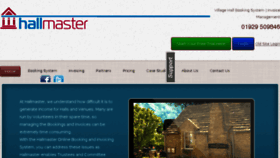 What Hallmaster.co.uk website looked like in 2016 (7 years ago)