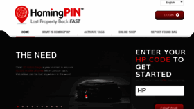 What Homingpin.com website looked like in 2016 (7 years ago)