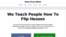 What Houseflippingschool.com website looked like in 2016 (8 years ago)