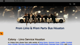 What Houstonlimousinecompany.com website looked like in 2016 (8 years ago)