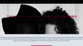 What Hairlibrary.com website looked like in 2016 (7 years ago)