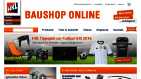 What Hkl-baushop.de website looked like in 2016 (8 years ago)