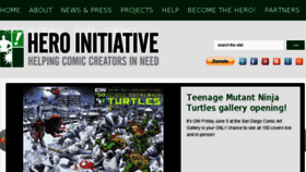 What Heroinitiative.org website looked like in 2016 (7 years ago)