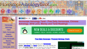 What Horoscopeastrologytarot.com website looked like in 2016 (7 years ago)