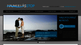 What Hajhullasstop.hu website looked like in 2016 (7 years ago)