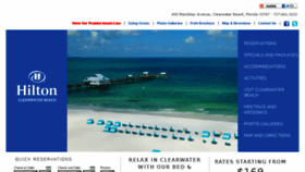 What Hiltonclearwaterbeach.com website looked like in 2016 (7 years ago)