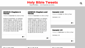 What Holybibletweets.com website looked like in 2016 (7 years ago)