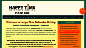 What Happytimedefensivedriving.com website looked like in 2016 (7 years ago)