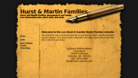 What Hurst-martin.net website looked like in 2016 (7 years ago)