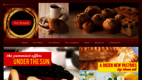 What Hotbreads.in website looked like in 2016 (7 years ago)