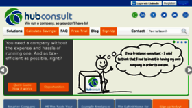 What Hubconsult.com website looked like in 2016 (7 years ago)