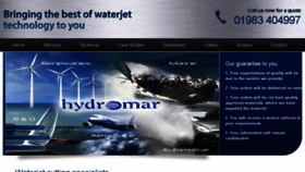 What Hydromar.co.uk website looked like in 2016 (7 years ago)