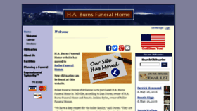 What Haburns.com website looked like in 2016 (7 years ago)