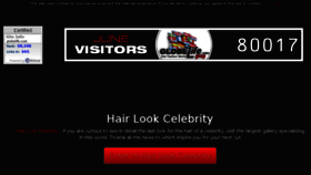 What Hairlookcelebrity.com website looked like in 2016 (7 years ago)